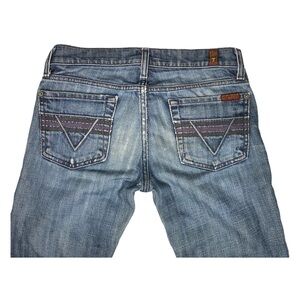 7 For All Mankind Distressed Blue Jeans Size 24